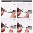 thumbnail image 4 of Riwesomey Gafas de sol sin montura para hombres y mujeres, pinzas para la nariz, gafas para adultos, gafas transparentes con Clip, accesorio de decoración Gafas de moto Plata, 4 of 6