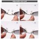 thumbnail image 3 of Scienceny Gafas de sol sin montura para hombres y mujeres, pinzas para la nariz para conducir, gafas para adultos, gafas con Clip, accesorio de decoración Gafas de moto Negro Scienceny VI008945-01, 3 of 6
