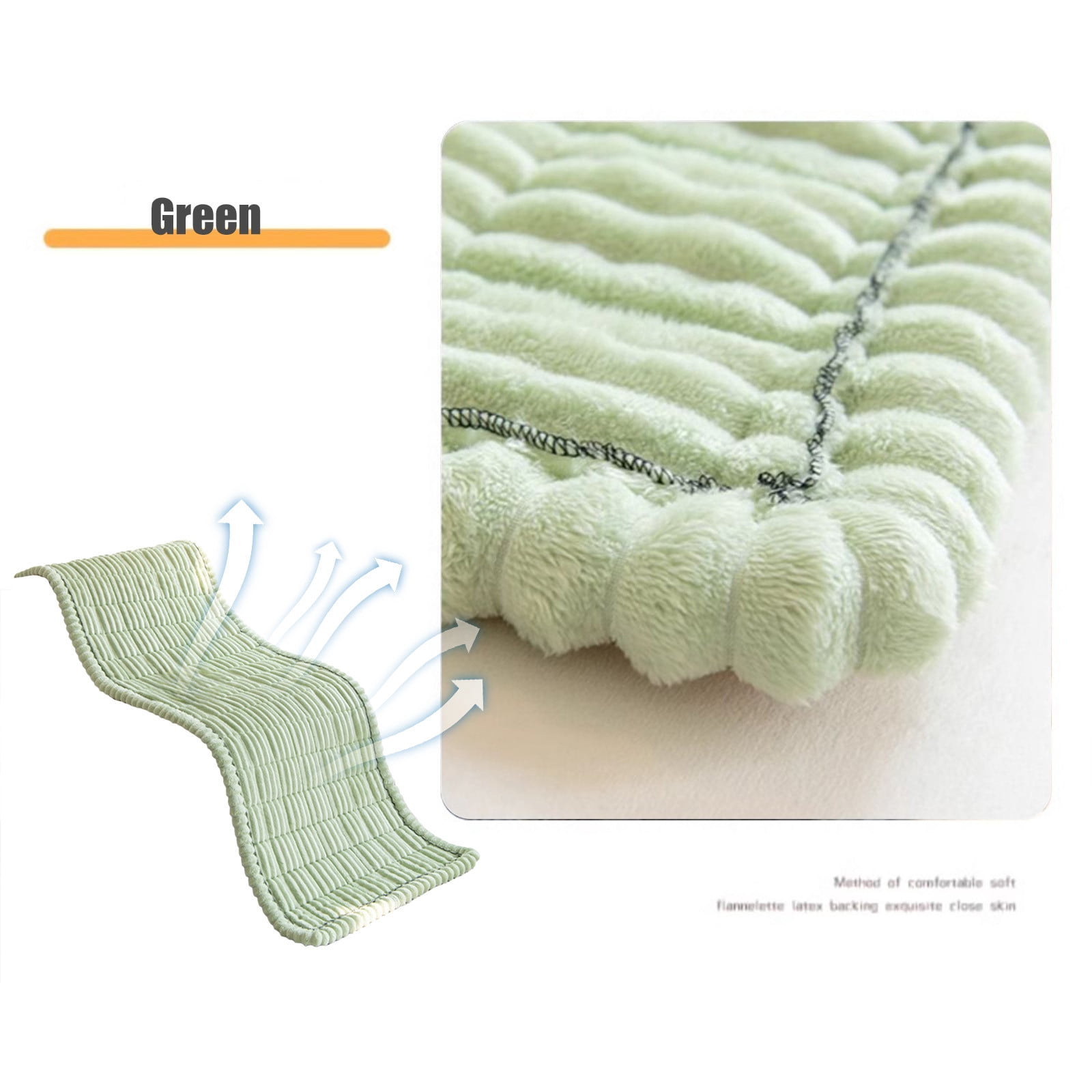Couch Cover for Dogs Washable, Non Slip Pet Couch Covers Sofa Slipcovers Cushion Mat, Fuzzy Couch Cover, Pet Friendly Furniture Protector, Non Slip Sofa Cover (23.6"x59.1", Green)