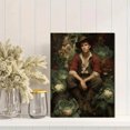 thumbnail image 2 of Qisvanset 12x16 Inch Vintage Man Smoking Portrait Canvas Print Wall Art, 2 of 5