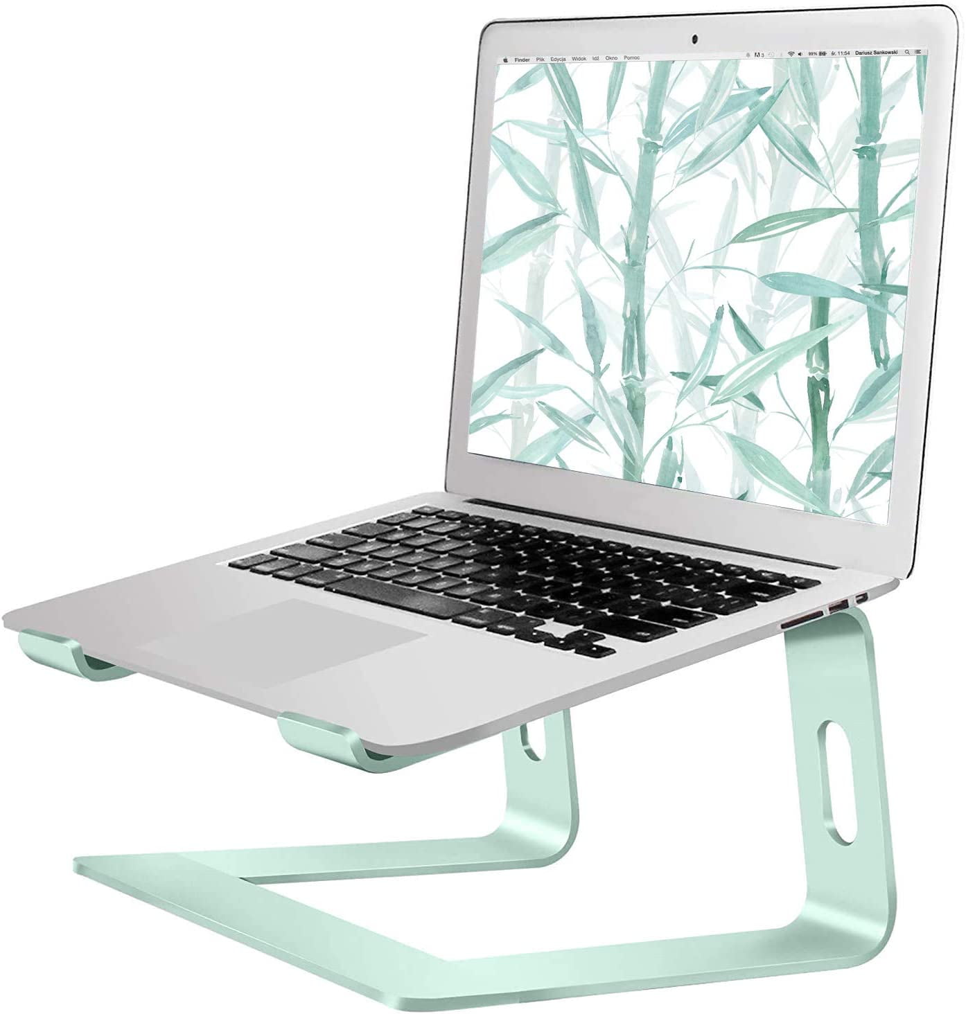 Laptop Stand Laptop Holder Riser Adjustable Height Foldable Portable Aluminum MacBook Holder Notebook Stand Compatible with 9-15.6 inch Laptops