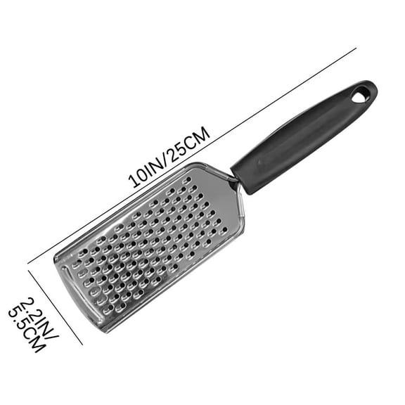 Rkxzt Kitchen Storage Box Stainless Steel Cheese Grater with Handle - Flat Handheld Grater for Cheese, Chocolate, Spices and Lemon Peel Kitchen