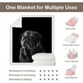 thumbnail image 5 of Pug Throw Blanket Black Pug Ultra Soft Blanket Dog Shepa Blanket Plush Fuzzy Lightweight Fleece Blanket for Adults Kids Gift Twin(60"x80"), 5 of 6