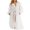 White, variant on Michellecmm  Women Kimono Bikini Cover Up Lace Patchwork Long Sleeve Cardigan Smock