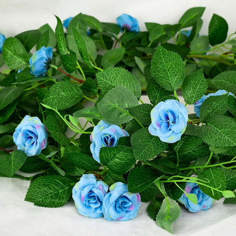 2/4/6 Pack Artificial Flower Garland Rose Vines Hanging Rose for Wedding  Decor