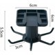thumbnail image 5 of Juego de 2 soportes para utensilios de cocina giratorios de 360°, soporte para utensilios de cocina con 6 ganchos, estante organizador de almacenamiento sin perforación, para cocina/baño/armario, 5 of 5