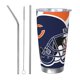 thumbnail image 1 of Taza térmica duradera de acero inoxidable 304 con temática del equipo de fútbol de los Bears con tapa y pajita Taza térmica de acero inoxidable de 20 oz Taza para automóvil Adecuada para bebidas, 1 of 8