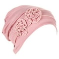 thumbnail image 2 of Baberdicy 1X Hat Big Deal Flower Head Hat Cap Ethnic Bohemian Floral Hair Cover Wrap Turban Headwear Turban Cap Pleated Hat Clearance!, 2 of 8