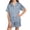 A-Dark Blue, variant on ROHUUQUE Girls' Solid Color Satin Lounge Set Short Sleeve Button-Down Sleep Top and Shorts Soft Nightwear for Teens 5-16 Years Hot Pink