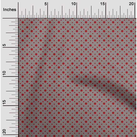 oneOone Viscose Chiffon Medium Gray Fabric Dots Craft Projects Decor Fabric Printed By The Yard 42 Inch Wide