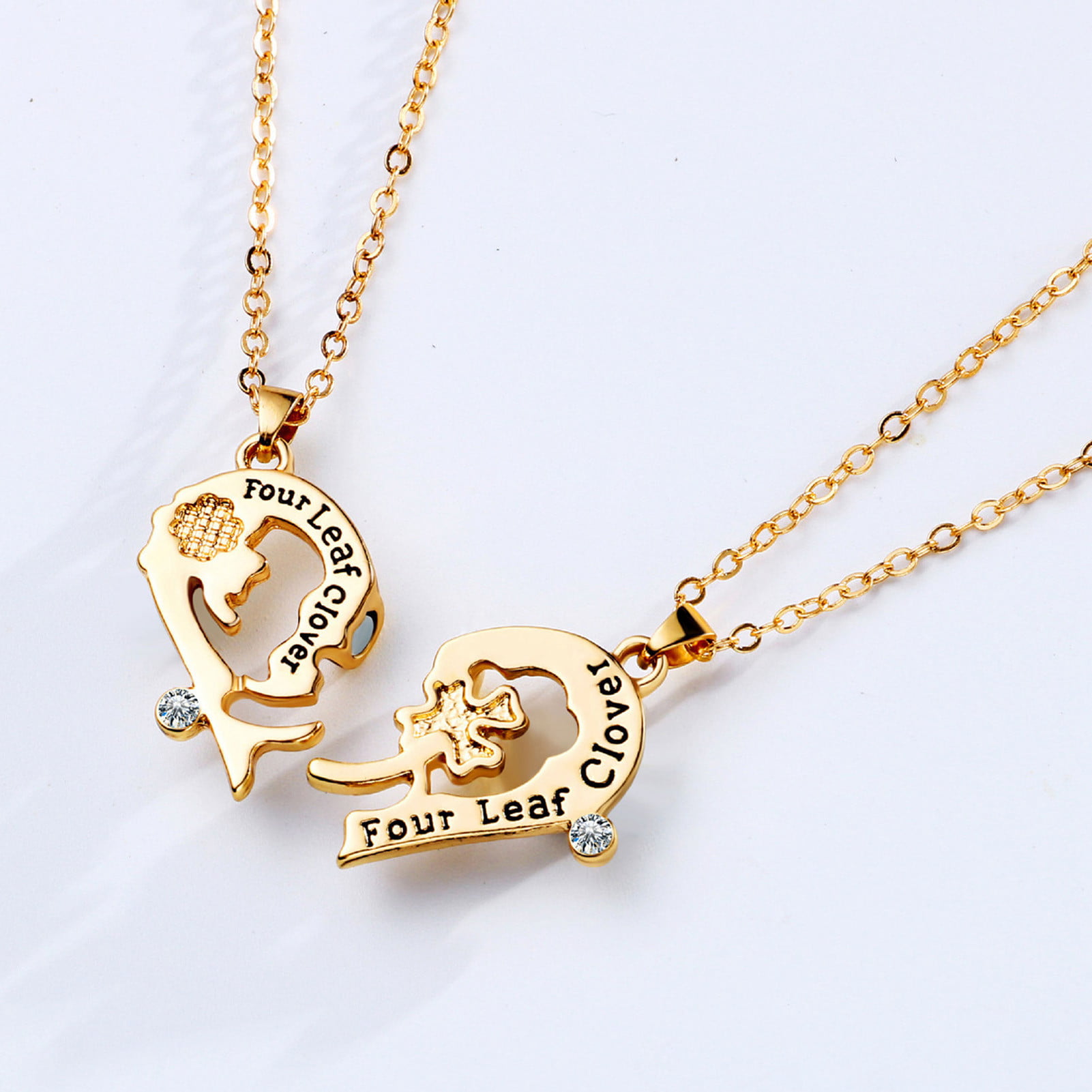 Uloveido Gold Plated Crown Love Heart Lock & Shield Key Pendant Necklace Set Charms His and Hers Couples Jewelry Y844, Adult Unisex, Size: One Size