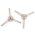 thumbnail image 2 of MIANGASTORE 2 Pcs Support de Plateau Tournant pour Micro-Ondes Rouleau Anneau Rotatif Trépied Bras Plaque en Verre Plateau Rouleau, 2 of 7