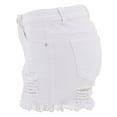 thumbnail image 6 of vigerkar Women's Frayed Denim Shorts Sexy Mini Hot Pants Cut Off Ripped Hole Booty Shorts Jeans Clubwear (White, XXL), 6 of 7