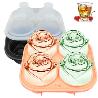 1pc Silicone Ice Cube Mold, Modern Rose Design Ice Cube Mold For