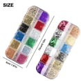 thumbnail image 2 of Foil Nail Glitter Chip Art Decoration, Manicure Nail Glitter Sequins, Foil Nail Paillette Chip, 3D DIY Nail Gems Decoration, Multicolor Gold Silver Flakes Acrylic Crystals Nail Accessories, 2 of 8