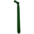 thumbnail image 3 of Skinny Hunter Green Ties by K. Alexander 2 Inch Solid Mens Neckties, 3 of 4
