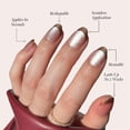 thumbnail image 3 of Set de 30 uñas Glamnetic Caramel Apple Short Ovaladas de Press On Nails, 3 of 6