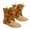 Brown, variant on 3D Knit Animal Socks - Hand Crocheted Novelty Crew Socks with Double Layer Warmth for Kids Adults