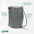 thumbnail image 3 of FCMP Outdoor RC4000 Raincatcher 50 Gallon Rain Catcher Barrel, Grey, 3 of 12