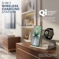 thumbnail image 4 of OXAA 3-in-1 Foldable Wireless Charging Stand for Apple Devices, MagSafe Compatible, Fast Charging, Compact & Travel-Friendly, Includes 25W Adapter, 4 of 7