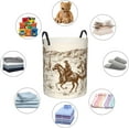 thumbnail image 5 of Spider Laundry Basket with Handle Foldable Laundry Basket Waterproof Storage Basket Toy Trash Bin, 5 of 7