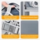 thumbnail image 5 of Funda de viaje impermeable de piel Miloocul, organizador de cables, gris y azul, 5 of 6