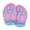 Purple-child, variant on 1 Pair Professional Swim Flippers Comfortable Wear Resistant Swimming Hand Paddles for Kids or Adults Swim Training