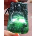 thumbnail image 6 of Certified Icy Green Burma 100% Natural A Jade jadeite Pendant Guanyin Kwan Yin Lotus Flower Necklace 658626 TN, 6 of 10
