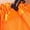Orange, variant on Delliss Women's Solid Color Half Body Mesh Puffy Skirt Ballroom Skirt Ballet Skirt