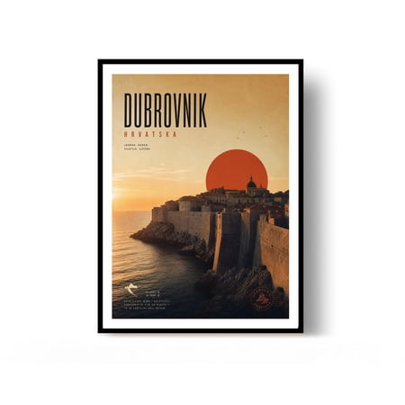 Dubrovnik Travel Print Croatia Wall Decor