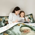 thumbnail image 5 of Manfei Green Santa Claus 7-Piece Twin Bedding Sets for Kid, Merry Christmas Bedding Comforter Set, Dreamy Fairy Tale Reversible Sheet Sets, Luxury Bedroom Decor, 5 of 8