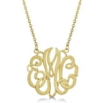 thumbnail image 2 of Personalized Monogram Pendant Necklace in 14k Yellow Gold, 2 of 2