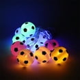 thumbnail image 6 of Yhmxh Soccer Decorations String Lights, Battery Operated 4.9ft 210LED Fairy Lights Room Decor, Soccer Ball Ornaments Football LED String Lights for Soccer Theme Party Favors, Bedroom, Easter Gift, 6 of 6