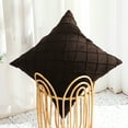 thumbnail image 6 of chaungfeng Throw Pillow Cover with Pillow Insert 16.53x16.53 Inch, Pleated Decorative Soild Square Cushion Case, Soft Velvet Textured Pillowcase for Living Room Bedroom and Outdoor Use, 6 of 7