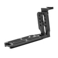 thumbnail image 1 of L Shape Quick Release Plate with Hot Shoe Mount, Metal Vertical Horizontal Switching Tripod Compatible with for Hydraulic Ballhead SLR Camera, 1 of 7