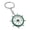 Green, variant on Long Lasting Shine Marine Keychain Featuring Anchors Detail Crafted From Zinc Alloy In Ocean Blue White Hues