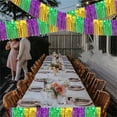 thumbnail image 2 of Foil Fringe Garland, Metallic Tinsel Garland, Wall Hanging Fringe Bannerfor Mardi Gras Birthday Party Homecoming Decoration 4 Pack 10 Feet (Green Gold Purple), 2 of 6