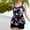 Black, variant on qelini Tankini Swimsuits for Women Two Piece Swimsuit Hawaiian Print Bathing Swimwear Swimsuits