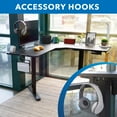 thumbnail image 3 of Mount-It! Eclectic Height Adjustable Corner Sit-Stand Desk, Ergonomic, New Design, 3 of 10