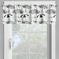 thumbnail image 2 of Ambesonne White Valance Pack of 2, Ornate Umbrellas, 54"X12", Black White, 2 of 5