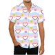 thumbnail image 2 of Ceisia Fashion Unisex Men Women Casual Short Sleeve Gift Printed Turndown Collar Button Shirt, 2 of 9
