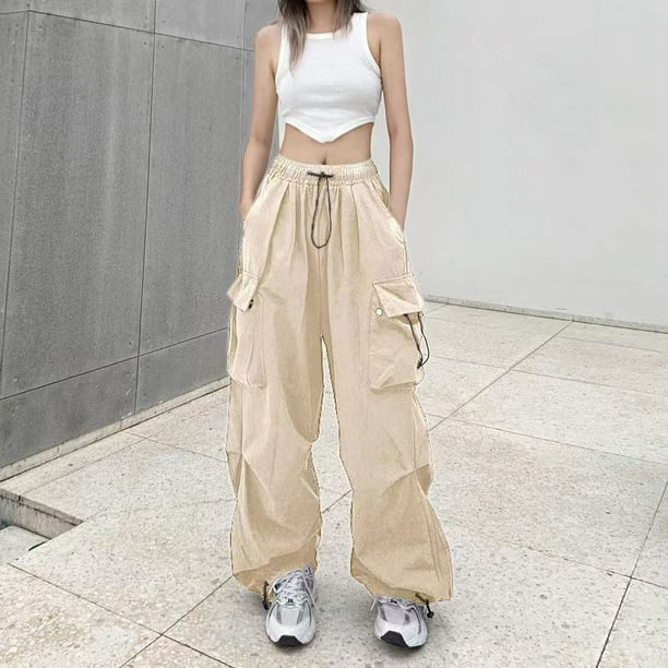 Pantalones casuales de trabajo retro para mujer, pantalones de pierna recta versátiles de verano con sensación de caída, pantalones de pierna ancha sueltos