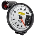 thumbnail image 3 of JEGS 5 in. Tachometer with Shift Light and Peak RPM Memory Recall, 0-10,000 RPM [Silver Face with Black Bezel], 3 of 7