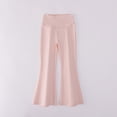 thumbnail image 5 of ZyeKqe Baby Clothes Little Girls Flare Leggings Stretchy High Waisted Yoga Pants Soft Comfy Bell Bottom Trousers, 5 of 5