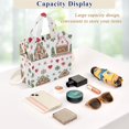 thumbnail image 5 of FORMRS Womens Corduroy Tote Bag Crossbody Shoulder Handbag with Pocket, Brown Nordic Christmas, 5 of 7