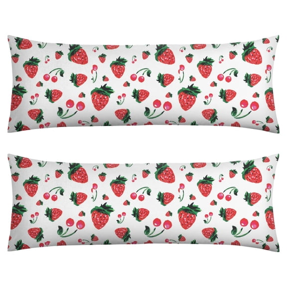 Cherry Blossom Throw Pillow Sweet Red Fruit & Pink Flowers Pattern, Cute Kawaii Design, DoubleSided Premium Velvet Cushion Cover for Sofa, Bedroom, Romantic Decor