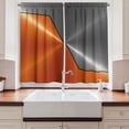 thumbnail image 2 of Ambesonne Orange Grey Kitchen Curtains, Machinery Modern 3D, 55"x45", Orange Grey, 2 of 3