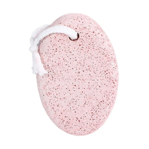 Lima de pies de piedra volcánica, herramienta de pedicura, exfoliante de pies profesional portátil, duro rosa