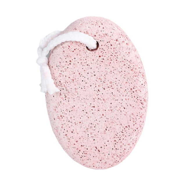 Piedra pómez volcánica para pies, exfoliante, herramienta de pedicura, lima práctica rosa