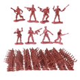 thumbnail image 1 of 100-Piece Action Figures Set, Toy Soldier Playset Party Display - Red, 4.5cm, 1 of 7
